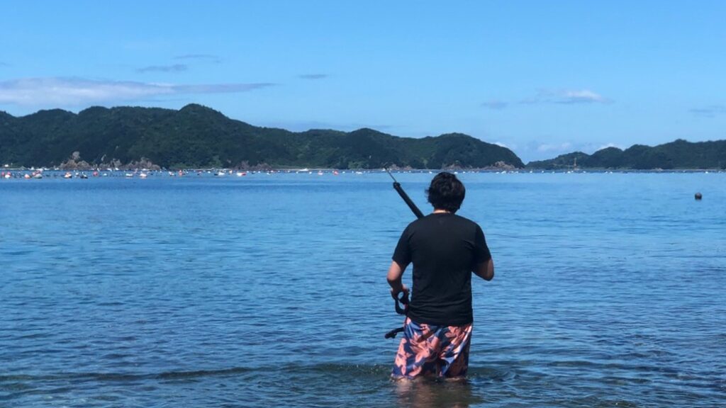 実家の近所の海